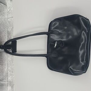 Longchamp Roseau black leather bag